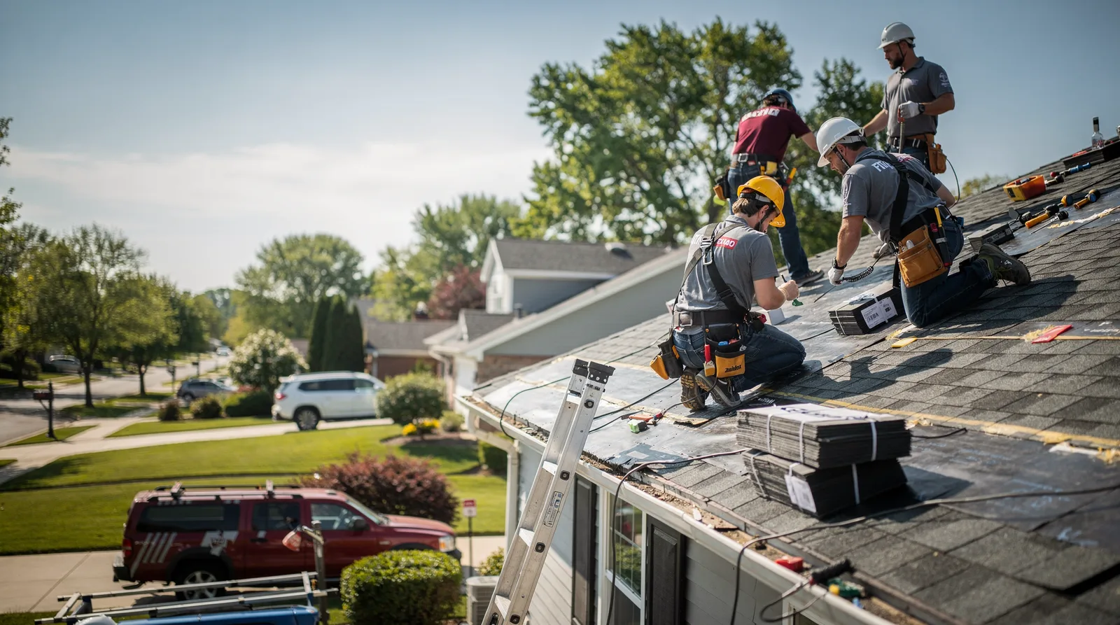 Roof Repair in Greenview, IL around you